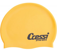 Шапочка для плавания CRESSI SILICONE CAP KIDS, детская, желтая