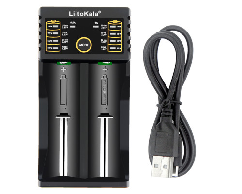 Зарядное устройство LIITOKALA Lii-202, универсальное, с USB зарядкой