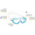 Очки детские CRESSI BALOO, сине-белая рамка/белый силикон