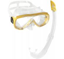Набор для снорклинга CRESSI ONDA BOX, желтый/прозрачный (маска ONDA + трубка MEXICO + бокс)