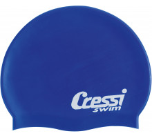 Шапочка для плавания CRESSI SILICONE CAP KIDS, детская, синяя