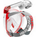 Полнолицевая маска CRESSI DUKE, красная/прозрачная