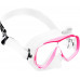 Набор для снорклинга CRESSI ESTRELLA JUNIOR BAG, розовый/белый (маска ESTRELLA + трубка TOP + сумка)