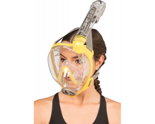 Полнолицевая маска CRESSI DUKE, желтая/прозрачная