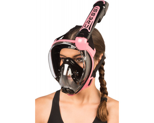 Полнолицевая маска CRESSI DUKE, розовая/черная