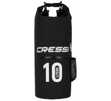 Сумка-рюкзак CRESSI DRY BAG WITH ZIP 10 lt, черная, гермо