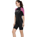 Гидрокостюм CRESSI ALTUM LADY SHORTY, черно-розовый, 3 мм