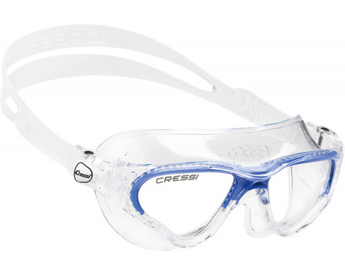 Очки CRESSI COBRA, синяя рамка/прозрачный силикон