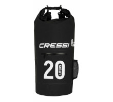 Сумка-рюкзак CRESSI DRY BAG WITH ZIP 20 lt, черная, гермо