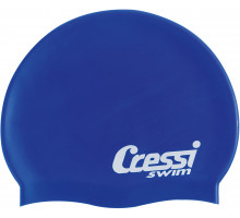 Шапочка для плавания CRESSI SILICONE CAP ADULT, синяя