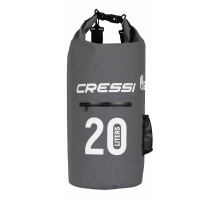 Сумка-рюкзак CRESSI DRY BAG WITH ZIP 20 lt, серая, гермо