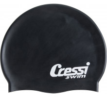 Шапочка для плавания CRESSI SILICONE CAP ADULT, черная