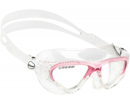 Очки CRESSI COBRA, розовая рамка/прозрачный силикон