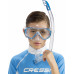 Набор для снорклинга CRESSI ONDINA JUNIOR BOX, синий/прозрачный (маска ONDINA + трубка TOP + бокс)