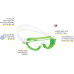 Очки детские CRESSI BALOO, зелено-белая рамка/белый силикон