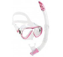 Набор для снорклинга CRESSI ESTRELLA BAG, розовый/прозрачный (маска ESTRELLA + трубка GAMMA + сумка)