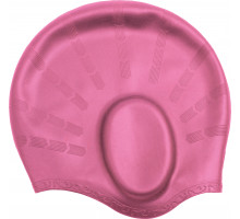 Шапочка для плавания CRESSI SILICONE EAR CAP, розовая (с отсеками для ушей)