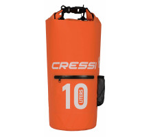 Сумка-рюкзак CRESSI DRY BAG WITH ZIP 10 lt, оранжевая, гермо