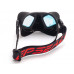 Маска EPSEALON SEA WOLF RED FLASH резиновый ремешок, просветленные линзы