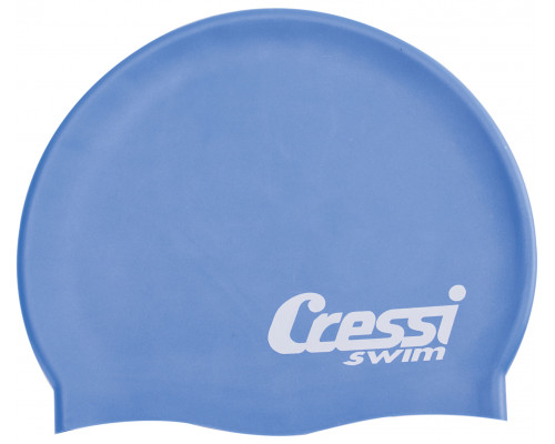 Шапочка для плавания CRESSI SILICONE CAP ADULT, голубая
