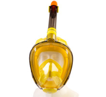 Полнолицевая маска SCORPENA SWIM, желтая, размер M