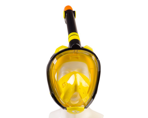 Полнолицевая маска SCORPENA SWIM, желтая, размер L