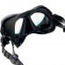 Маска SCORPENA M3, черно-зеленая, два ремешка