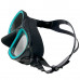 Маска SCORPENA M3, черно-зеленая, два ремешка