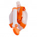Полнолицевая маска SCORPENA SWIM, оранжевая, размер S