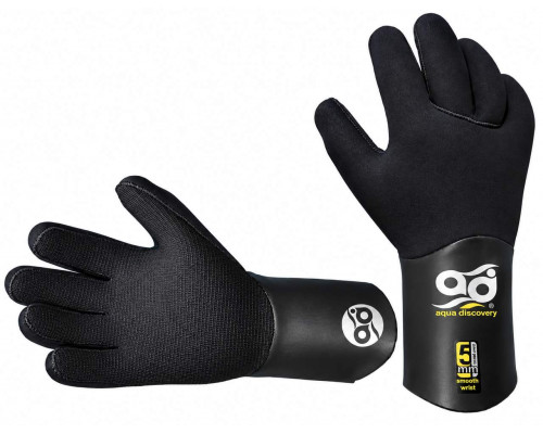Перчатки AQUADISCOVERY SMOOTH WRIST, 5 мм, нейлон/нейлон