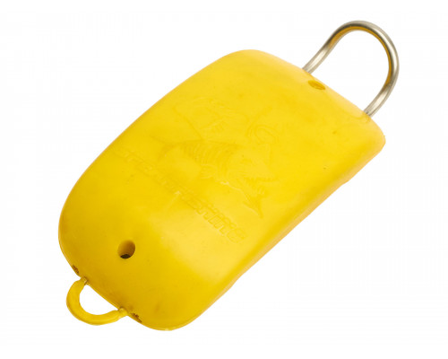 Груз поясной ДАЙВГРУЗ ЯнеR 1.1 кг, быстросъемный довесок с фиксатором, пластикатное покрытие, желтый