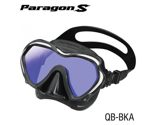 Маска TUSA PARAGON S, черная рамка, черный силикон