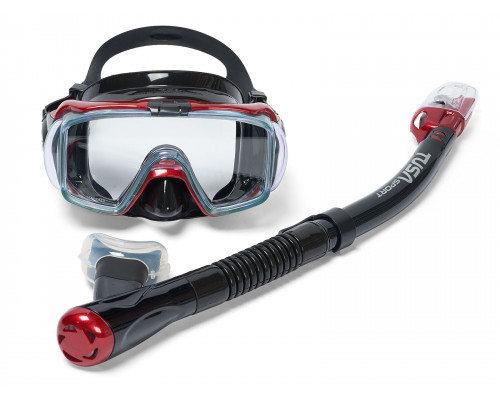 Комплект TUSA SPORT UCR3125, красный, маска+трубка