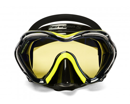 Маска TUSA PARAGON S, желтая рамка, черный силикон