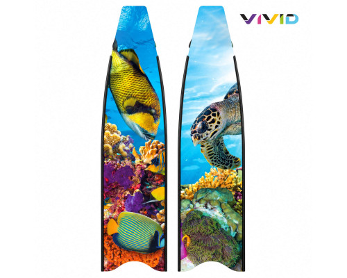 Лопасти стеклопластиковые LEADERFINS LIMITED EDITION UNDERWATER FISH BLACK MEDIUM