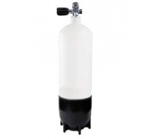 Баллон VITKOVICE CYLINDERS стальной 15л 230бар 204мм, вентиль М25х2 232бар, с башмаком, белый