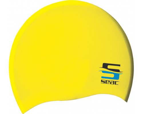 Шапочка для плавания детская SEAC SUB JR SWIM YELLOW, силиконовая