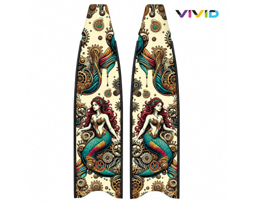 Лопасти стеклопластиковые LEADERFINS LIMITED EDITION STEAMPUNK MERMAID BLACK SOFT
