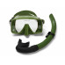 Набор для плавания SCUBA BROTHERS BETTA HYDRA GREEN, маска, трубка, сумка
