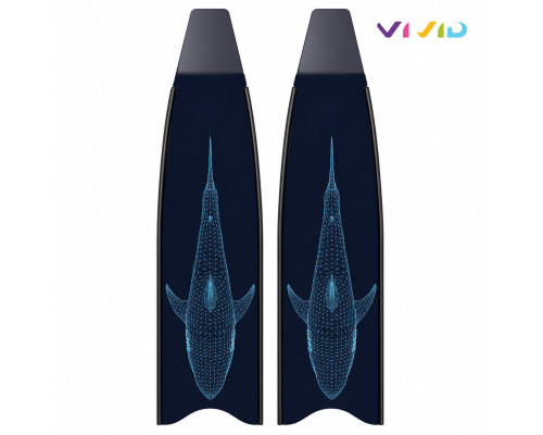Лопасти карбоновые LEADERFINS LIMITED EDITION SHARK BLACK SOFT