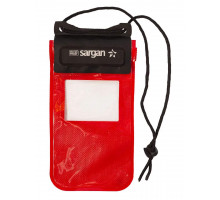Чехол герметичный SARGAN СУХОВ ОК, с окном под документы и телефон, 12см*18см, красный