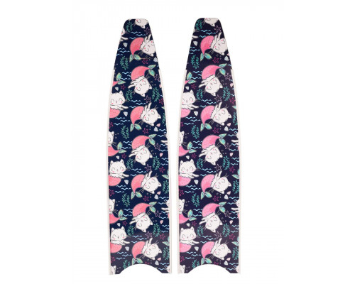 Лопасти стеклопластиковые LEADERFINS MERMACAT LIMITED EDITION WHITE SOFT