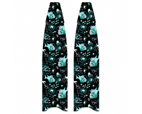 Лопасти сендвич карбон LEADERFINS LIMITED EDITION CRAZY FISH WHITE MEDIUM
