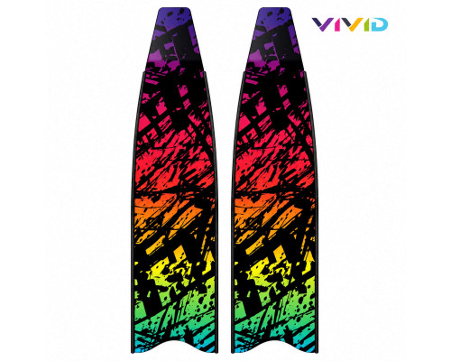 Лопасти стеклопластиковые LEADERFINS LIMITED EDITION VORTEX GLOW BLACK SOFT