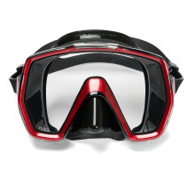Маска TUSA FREEDOM HD, красная рамка, черный силикон