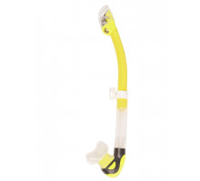 Трубка TUSA HYPERDRY ELITE II, желтая, прозрачный силикон