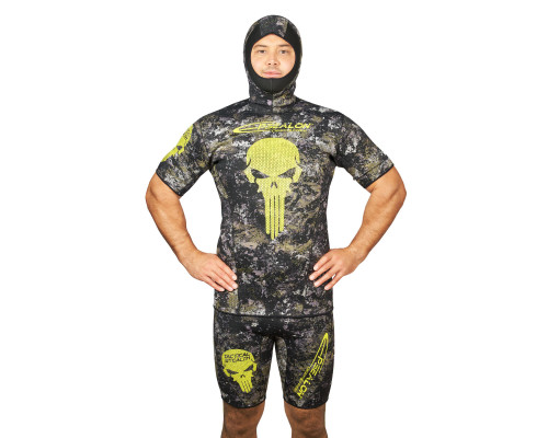 Майка EPSEALON SKULL TACTICAL CAMO 2.5 мм, шлем/короткие рукава