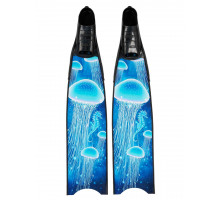 Ласты стеклопластиковые LEADERFINS MEDUSE LIMITED EDITION BLACK EXTRA SOFT