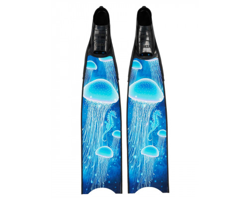 Ласты стеклопластиковые LEADERFINS MEDUSE LIMITED EDITION BLACK EXTRA SOFT