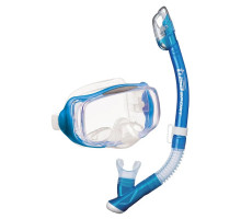 Комплект TUSA IMPREX 3-D DRY, синий, маска+трубка